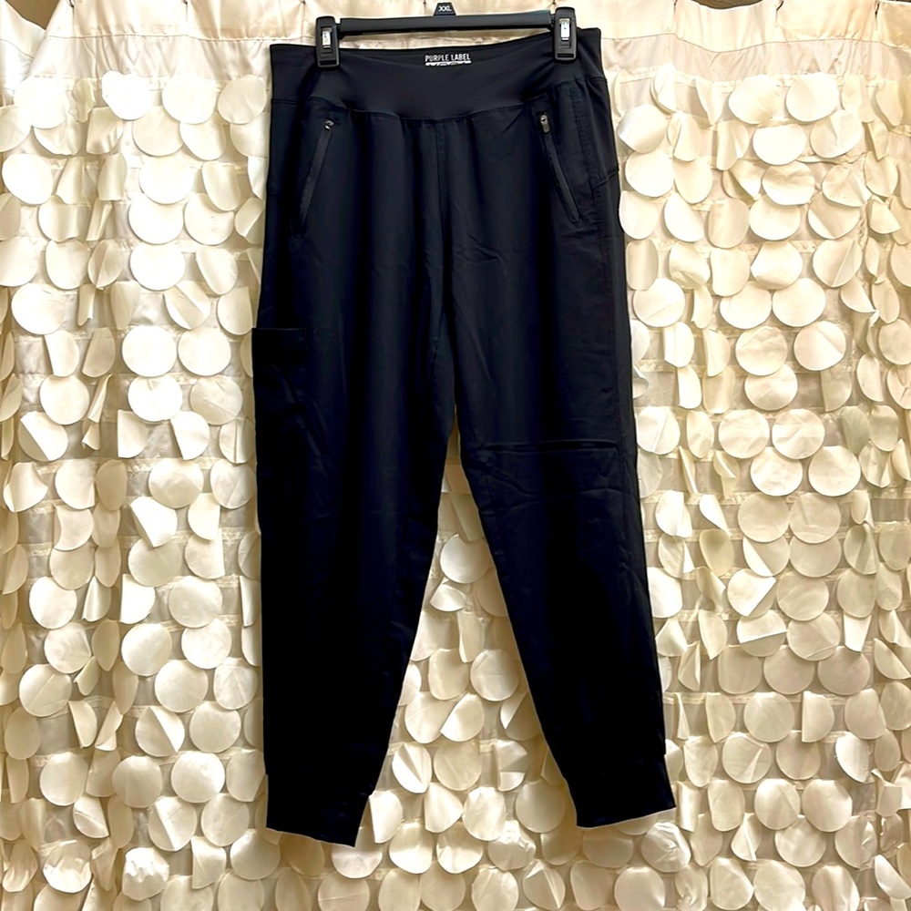 Jogger style scrub pants by Healing Hands, size medium petite